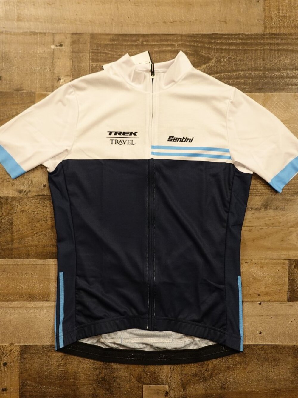 Santini Trek Travel Cycling Jersey Women’s Large Blue‎ Italy Road Bike